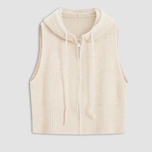 COMMENSE Zip Up Hooded Cardigan